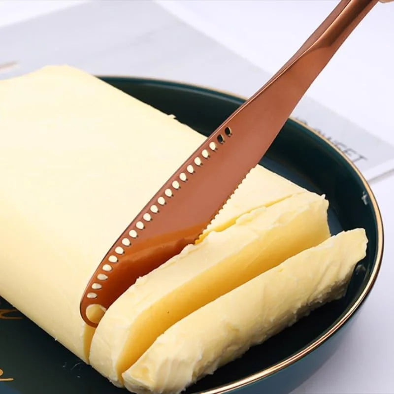 Stainless Steel Serrated Butter and Jam Spatula Knife by Monzzi