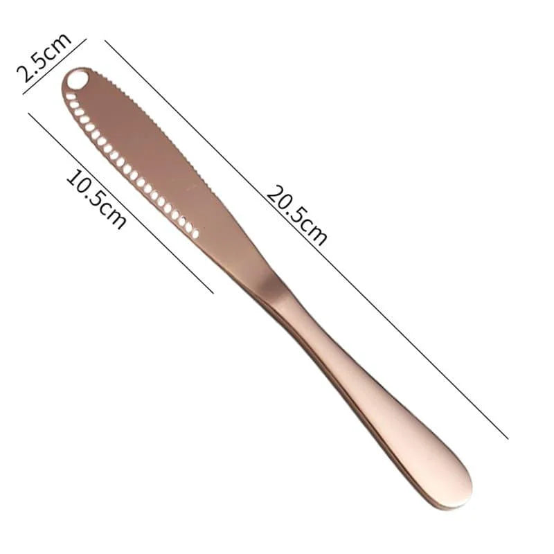 Stainless Steel Serrated Butter and Jam Spatula Knife by Monzzi