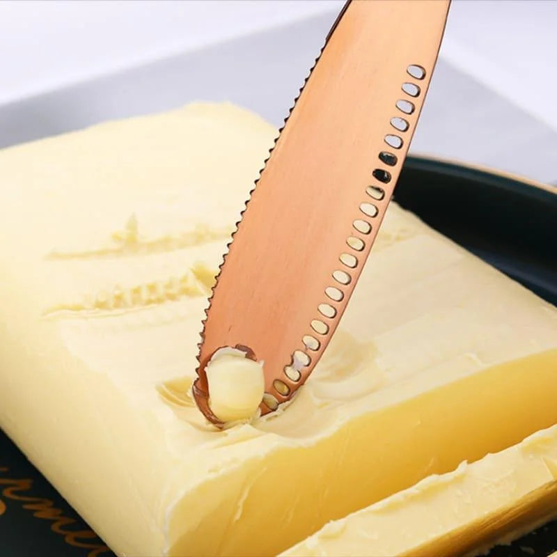 Stainless Steel Serrated Butter and Jam Spatula Knife by Monzzi