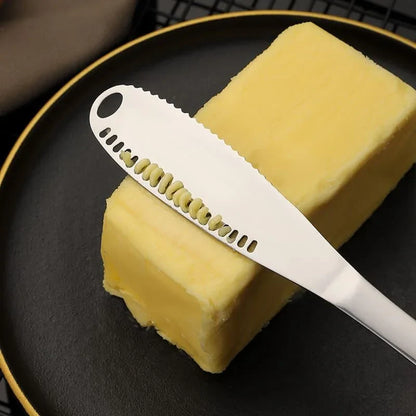 Stainless Steel Serrated Butter and Jam Spatula Knife by Monzzi