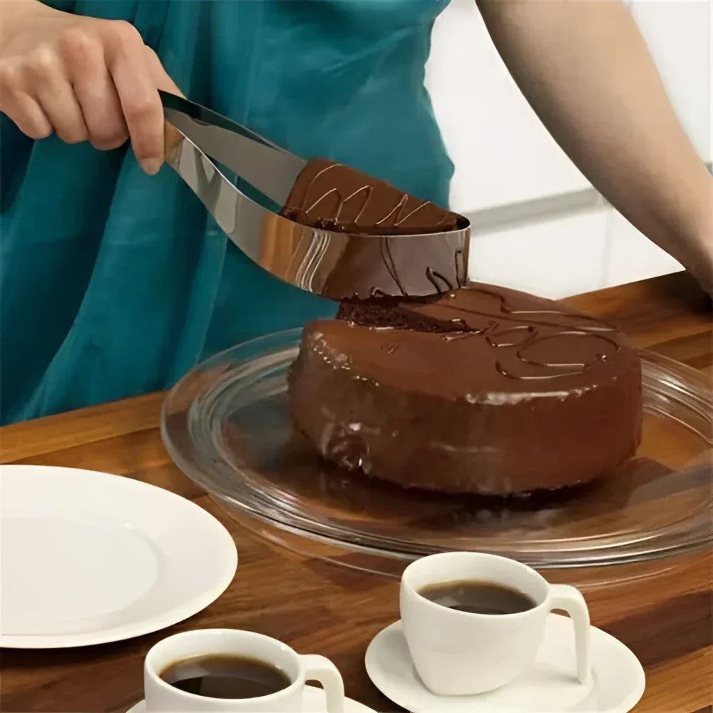 European-Style 304 Stainless Steel Cake Slicer for Parties and Desserts by Monzzi