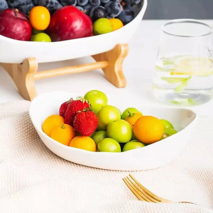 Stackable Natural Bamboo Fruit Baskets for Organizing Your Produce - Monzzi