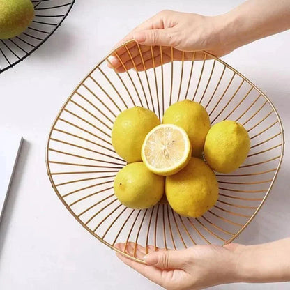 Versatile Decorative Metal Fruit Bowl for Fruit Organization and Home Décor