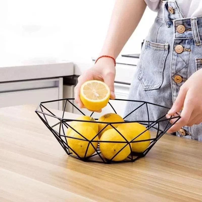 Versatile Decorative Metal Fruit Bowl for Fruit Organization and Home Décor