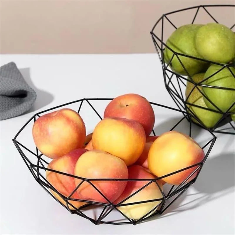 Versatile Decorative Metal Fruit Bowl for Fruit Organization and Home Décor
