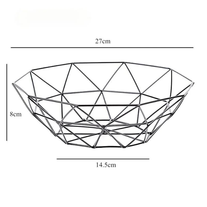 Versatile Decorative Metal Fruit Bowl for Fruit Organization and Home Décor