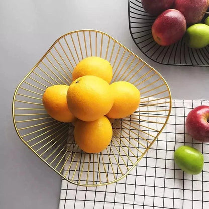 Versatile Decorative Metal Fruit Bowl for Fruit Organization and Home Décor
