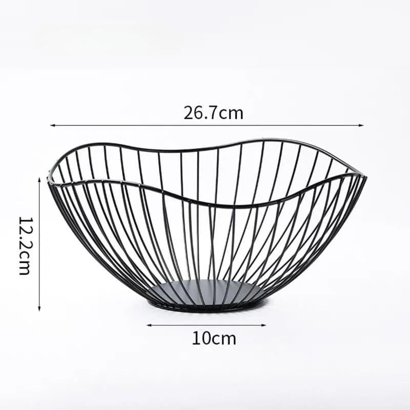 Versatile Decorative Metal Fruit Bowl for Fruit Organization and Home Décor