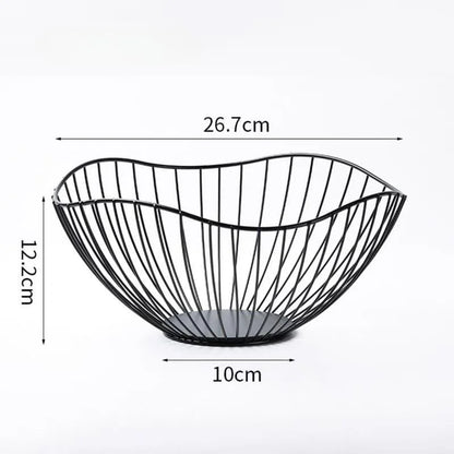Versatile Decorative Metal Fruit Bowl for Fruit Organization and Home Décor