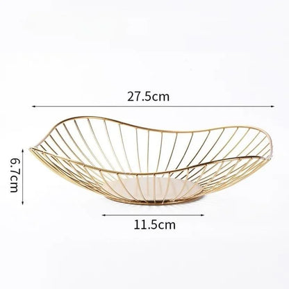 Versatile Decorative Metal Fruit Bowl for Fruit Organization and Home Décor
