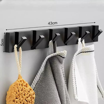 Versatile Retractable Aluminum Hooks for Bathroom and Closet Organization