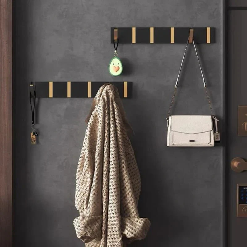 Versatile Retractable Aluminum Hooks for Bathroom and Closet Organization