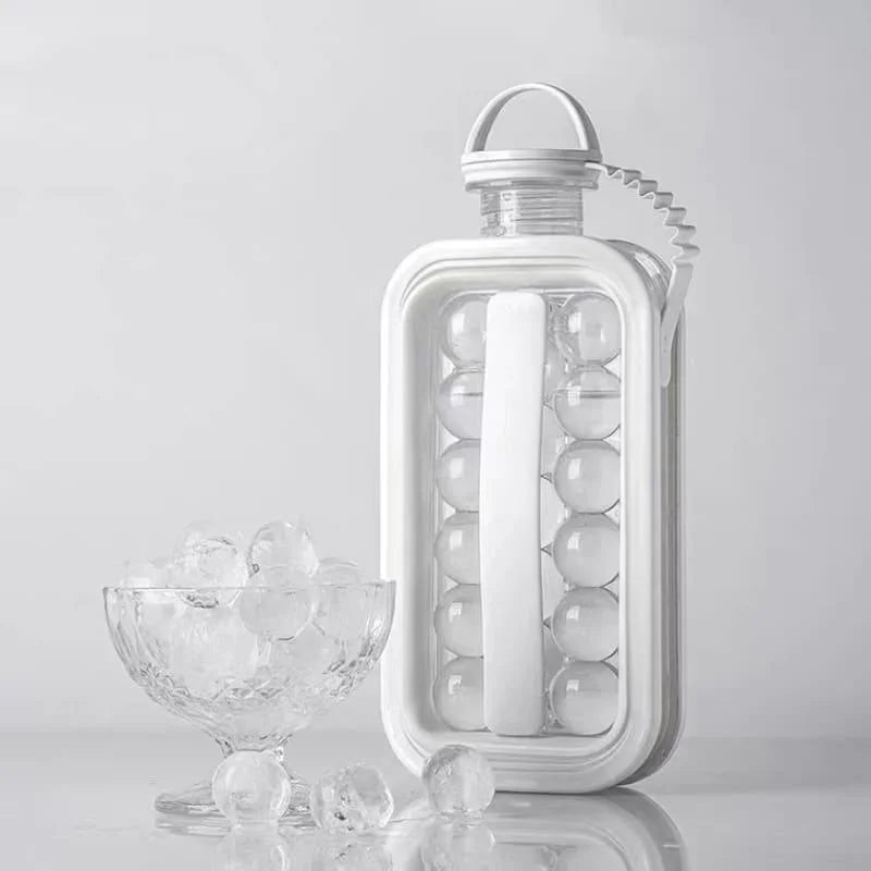 Monzzi Cold Drink Water Bottle with Round Ice Mold
