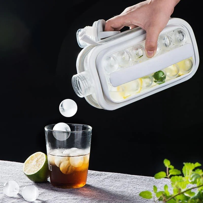 Monzzi Cold Drink Water Bottle with Round Ice Mold