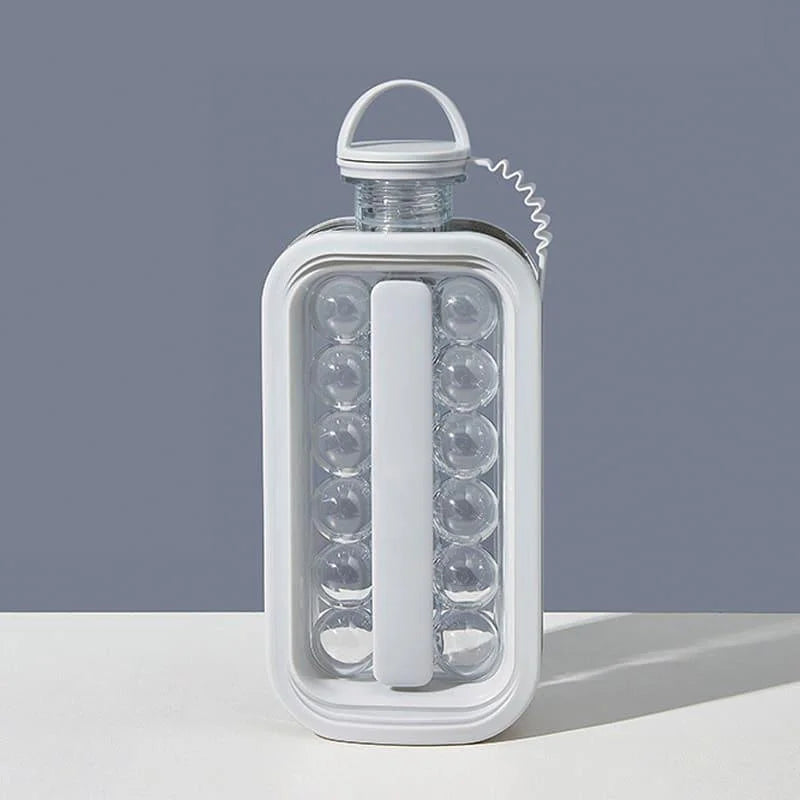Monzzi Cold Drink Water Bottle with Round Ice Mold