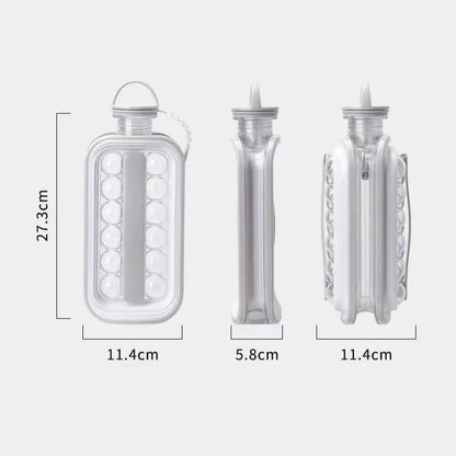 Monzzi Cold Drink Water Bottle with Round Ice Mold