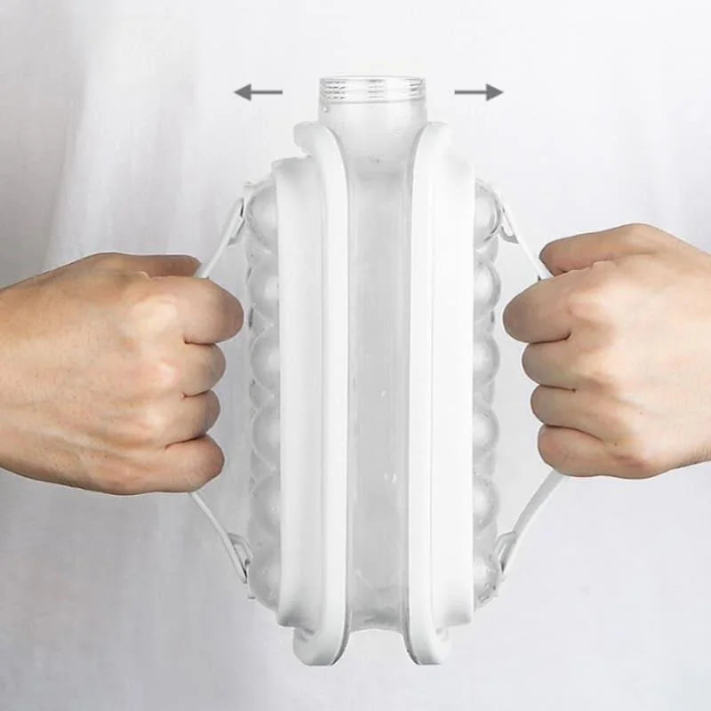 Monzzi Cold Drink Water Bottle with Round Ice Mold