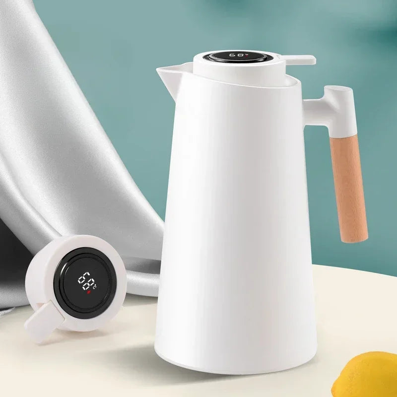 Monzzi Thermal Bottle with Built-in Digital Thermometer for Coffee and Tea