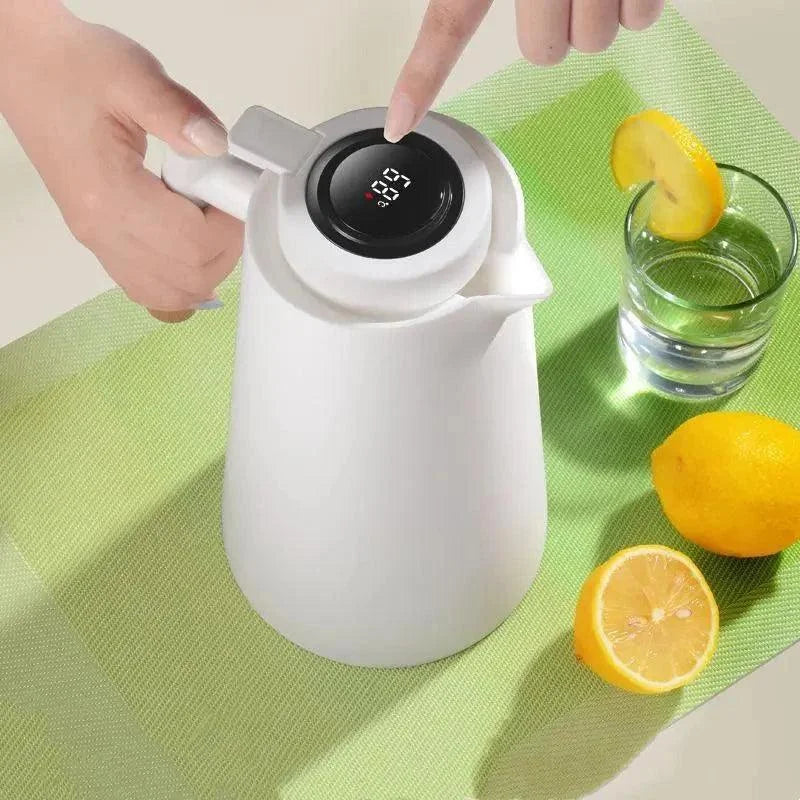 Monzzi Thermal Bottle with Built-in Digital Thermometer for Coffee and Tea