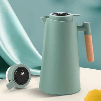 Monzzi Thermal Bottle with Built-in Digital Thermometer for Coffee and Tea