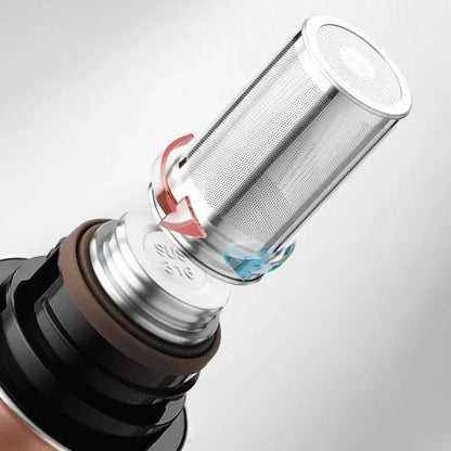 Monzzi - Stainless Steel and Ceramic Insulated Bottle for Coffee and Tea