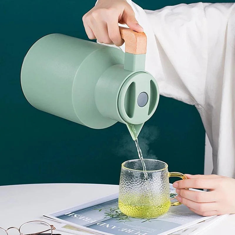 Glass-Lined Stainless Steel Thermal Bottle for Coffee and Tea