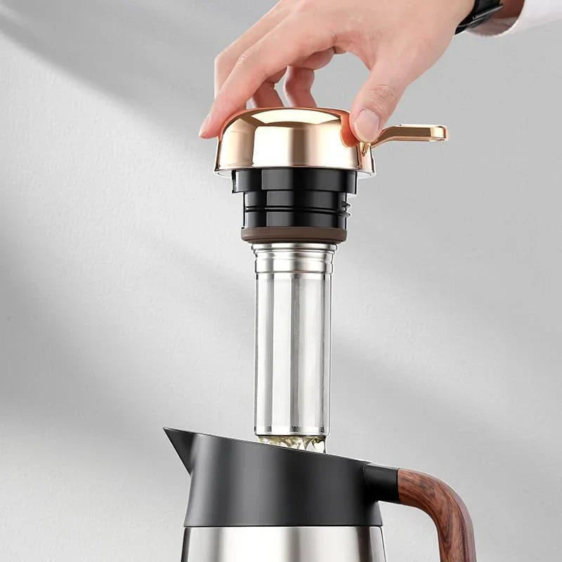 Monzzi Vacuum Insulated Stainless Steel Thermal Bottle for Coffee and Tea