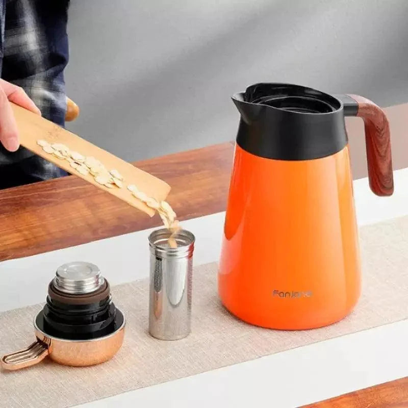 Monzzi Vacuum Insulated Stainless Steel Thermal Bottle for Coffee and Tea