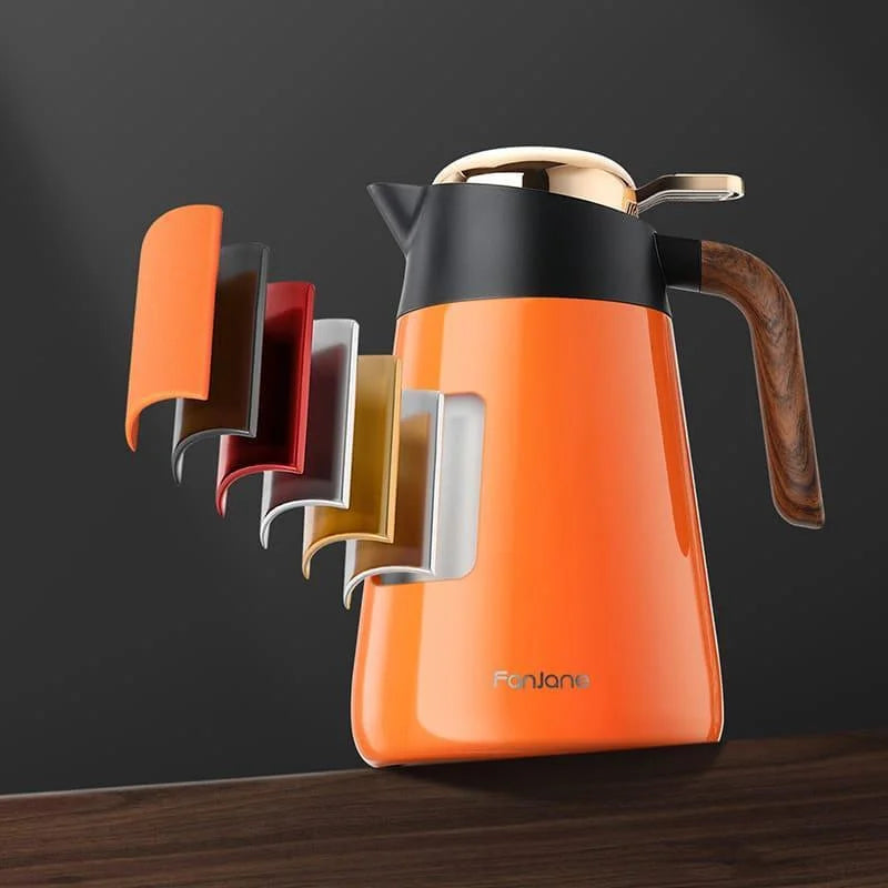 Monzzi Vacuum Insulated Stainless Steel Thermal Bottle for Coffee and Tea
