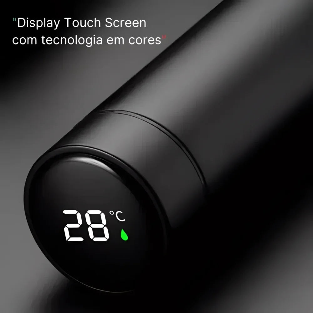Monzzi Drinks Stainless Steel Thermal Bottle with LED Digital Temperature Sensor