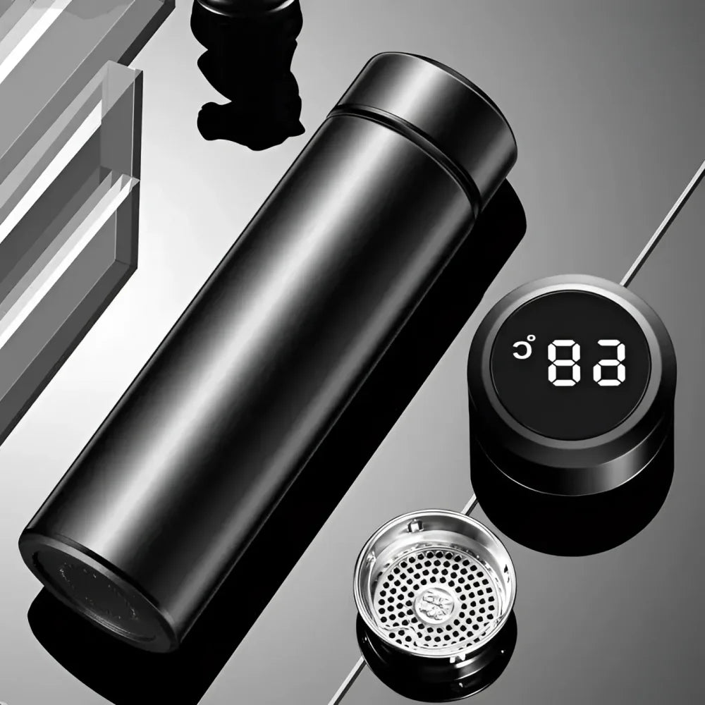 Monzzi Drinks Stainless Steel Thermal Bottle with LED Digital Temperature Sensor
