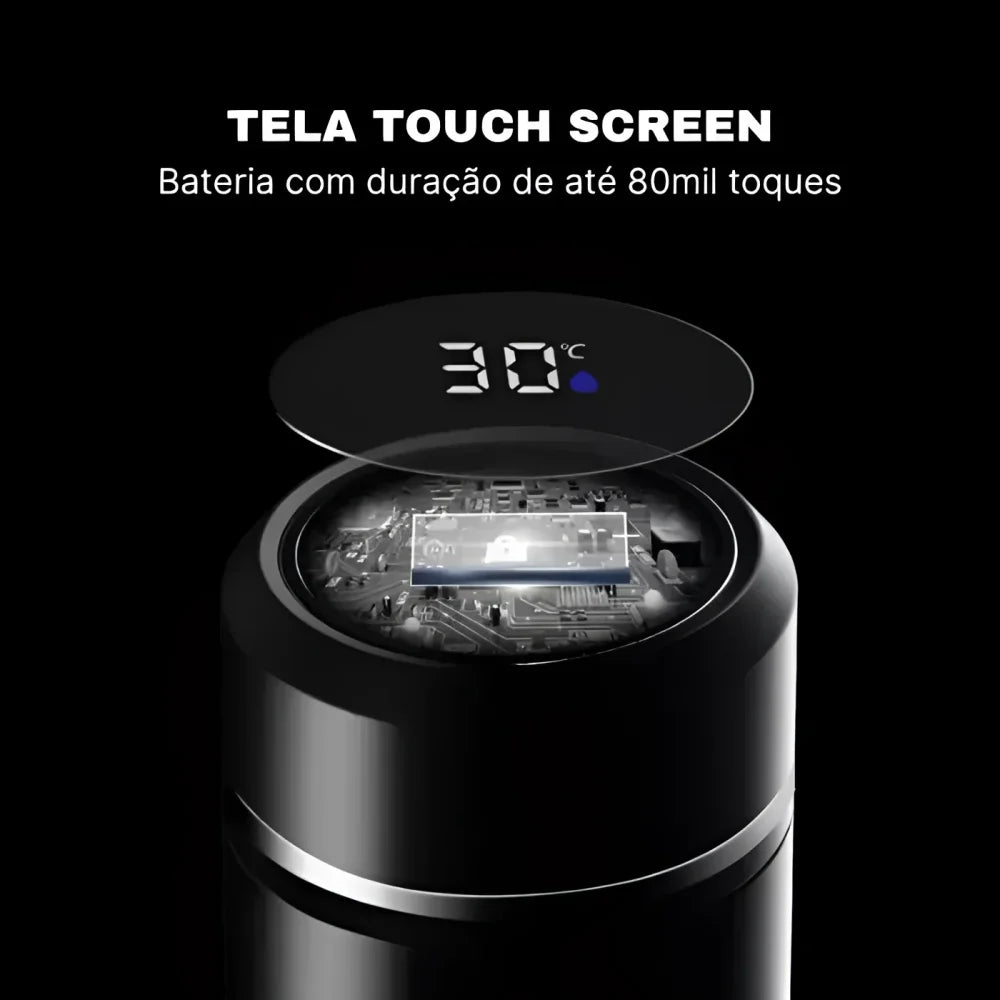 Monzzi Drinks Stainless Steel Thermal Bottle with LED Digital Temperature Sensor