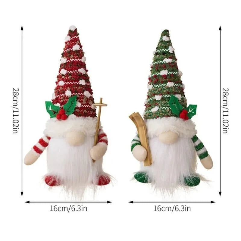 LED-Illuminated Christmas Gnome for Monzzi Holiday Decor