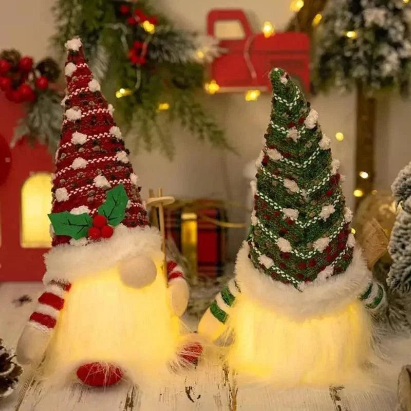 LED-Illuminated Christmas Gnome for Monzzi Holiday Decor