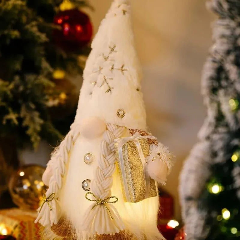 LED-Illuminated Christmas Gnome for Monzzi Holiday Decor
