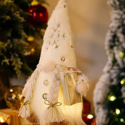 LED-Illuminated Christmas Gnome for Monzzi Holiday Decor