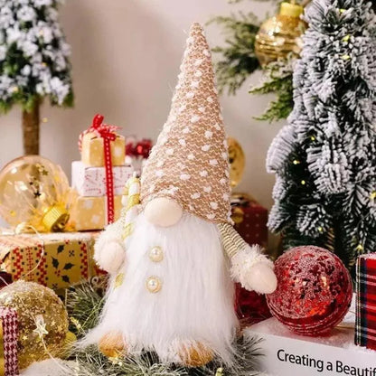 LED-Illuminated Christmas Gnome for Monzzi Holiday Decor