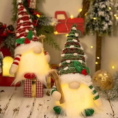 LED-Illuminated Christmas Gnome for Monzzi Holiday Decor