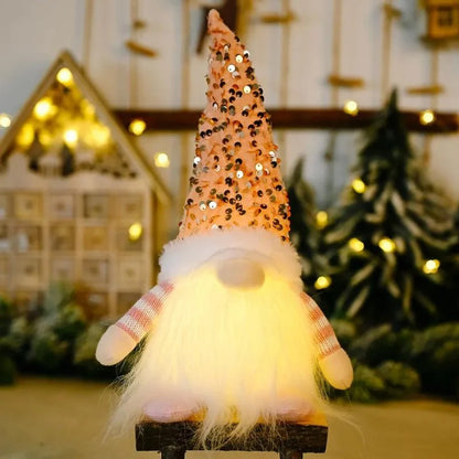 LED-Illuminated Christmas Gnome for Monzzi Table Decor