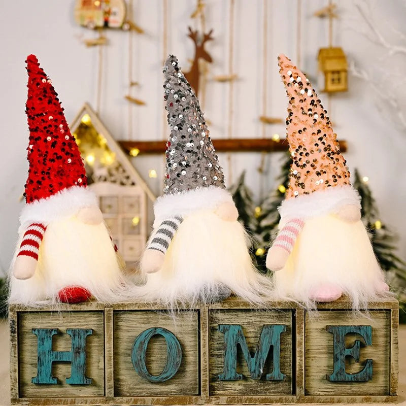 LED-Illuminated Christmas Gnome for Monzzi Table Decor