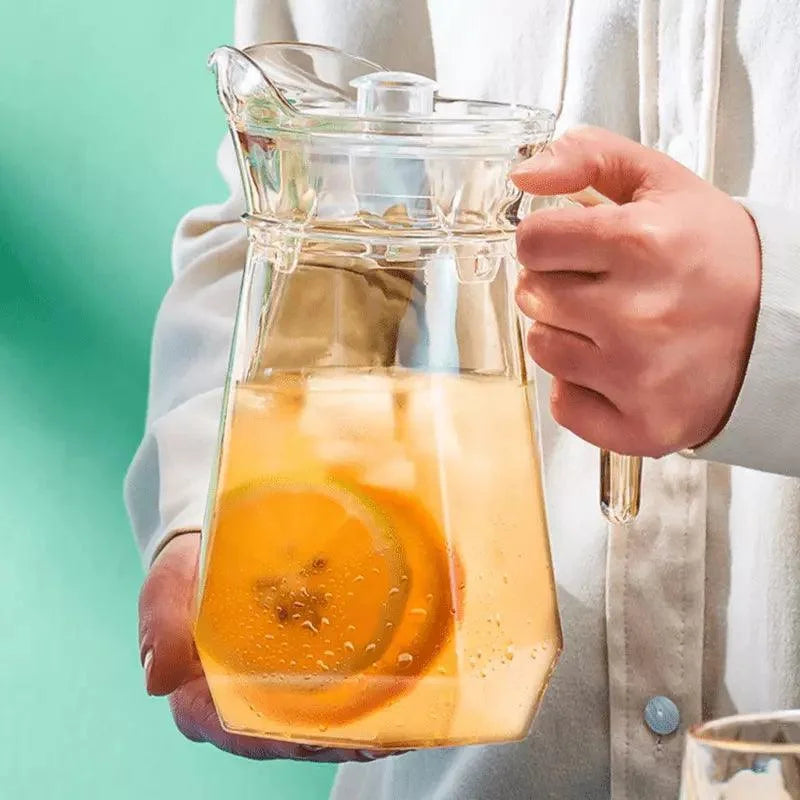 1.8L Borosilicate Glass Pitcher with Lid for Monzzi Drinks