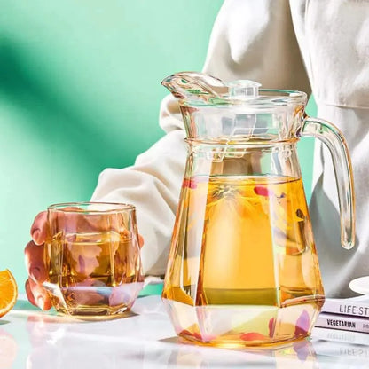 1.8L Borosilicate Glass Pitcher with Lid for Monzzi Drinks