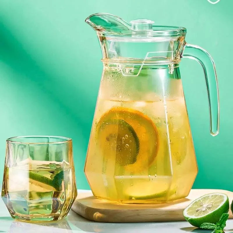 1.8L Borosilicate Glass Pitcher with Lid for Monzzi Drinks