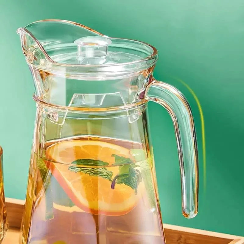 1.8L Borosilicate Glass Pitcher with Lid for Monzzi Drinks
