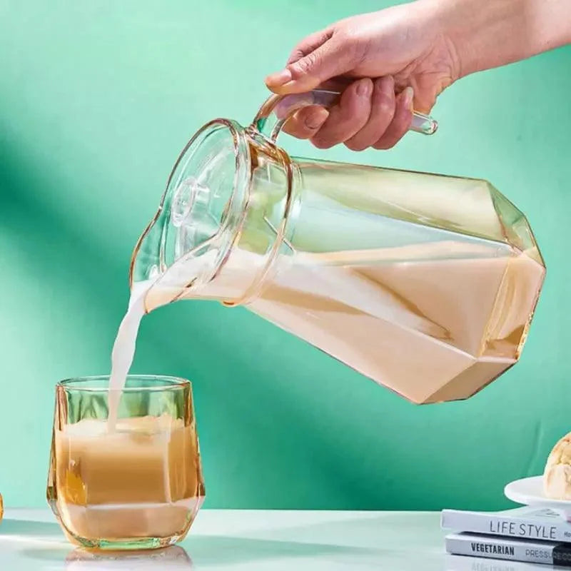 1.8L Borosilicate Glass Pitcher with Lid for Monzzi Drinks