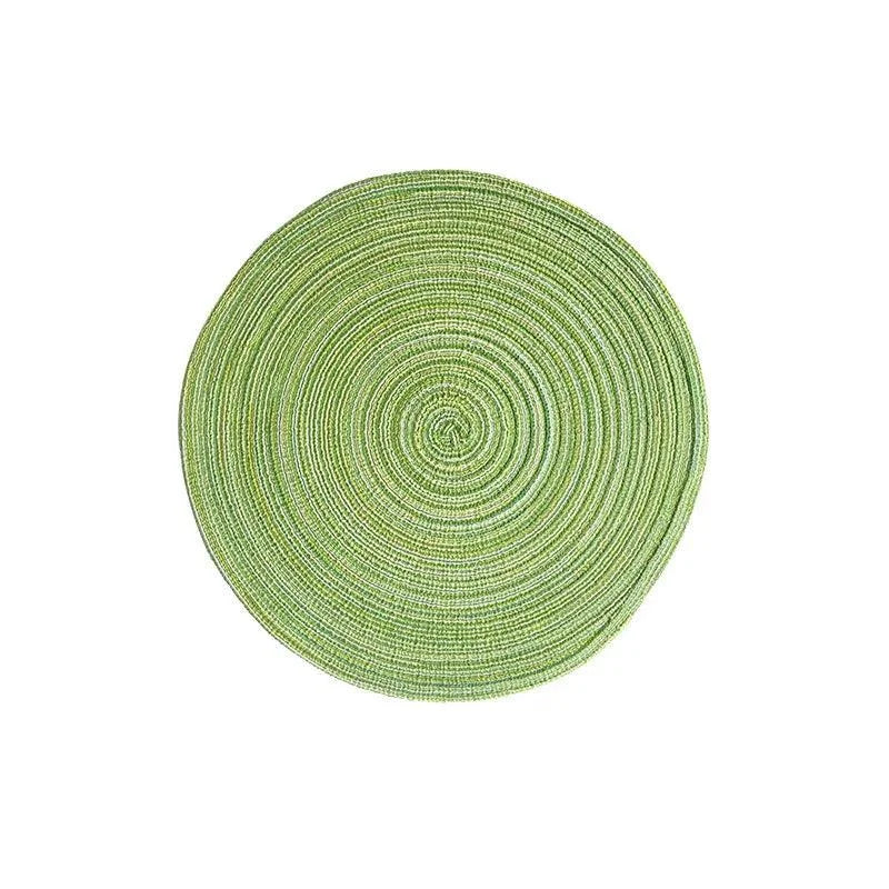 Nordic-Style Round Cotton and Jute Placemat