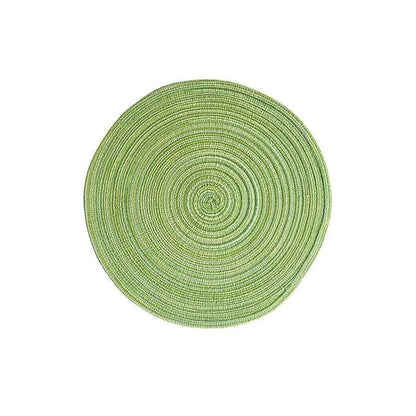Nordic-Style Round Cotton and Jute Placemat