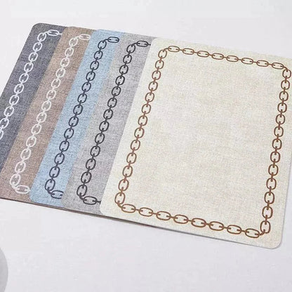 Monzzi Non-Slip Fabric Placemat for Square Tables