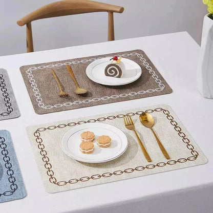 Monzzi Non-Slip Fabric Placemat for Square Tables