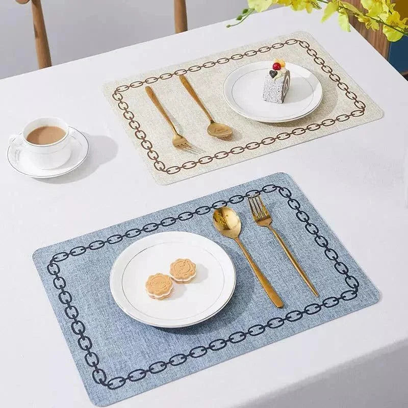 Monzzi Non-Slip Fabric Placemat for Square Tables